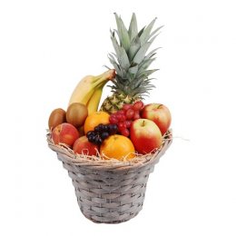 Fruitmand hoog mixed ananas