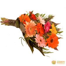 Gerbera mix rouwboeket