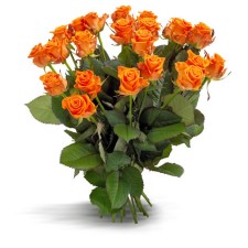 Oranje rozen boeket